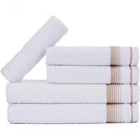 Jogo De Toalhas Luxury Soft Beka 360 G m² 2 Banho + 2 Rosto + 1 Piso Luxo Branco - 1