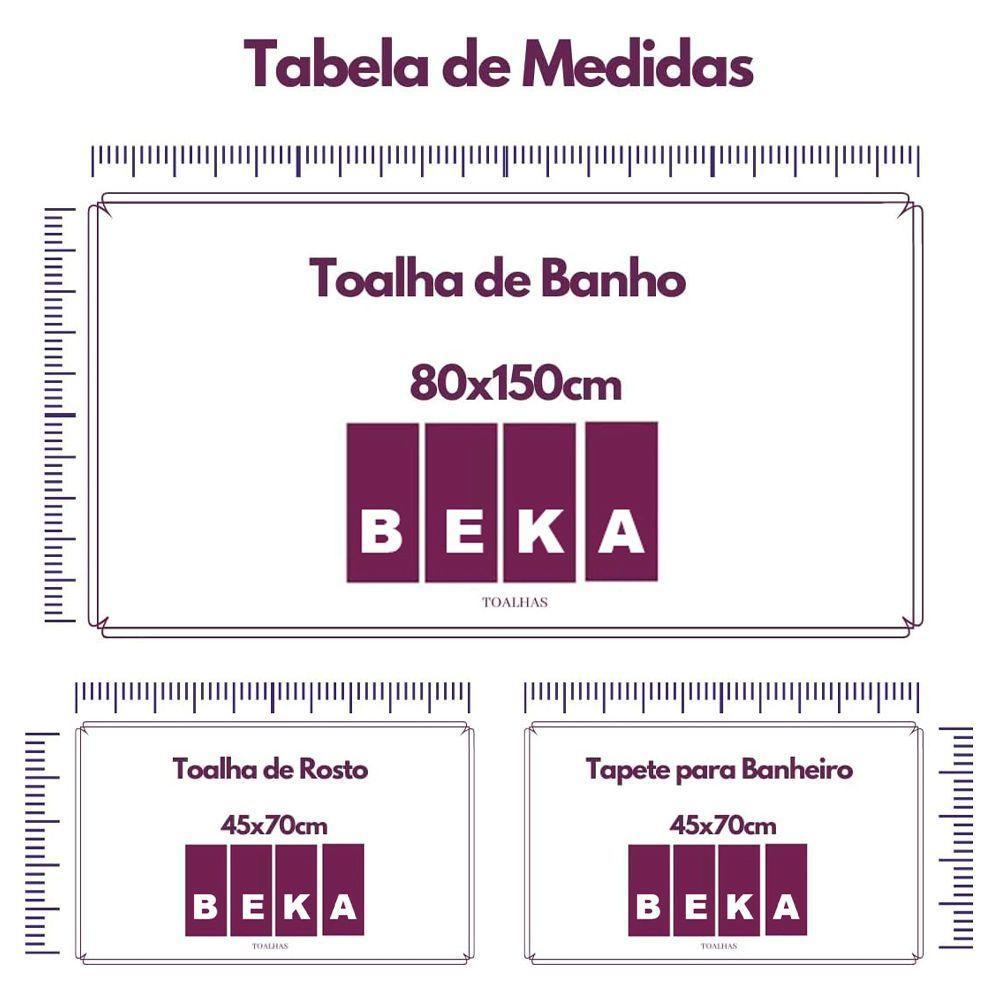 Jogo De Toalhas Luxury Soft Beka 360 G m² 2 Banho + 2 Rosto + 2 Piso Luxo Cereja - 2