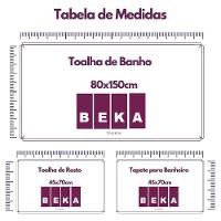 Jogo De Toalhas Luxury Soft Beka 360 G m² 2 Banho + 2 Rosto + 2 Piso Luxo Cereja - 2