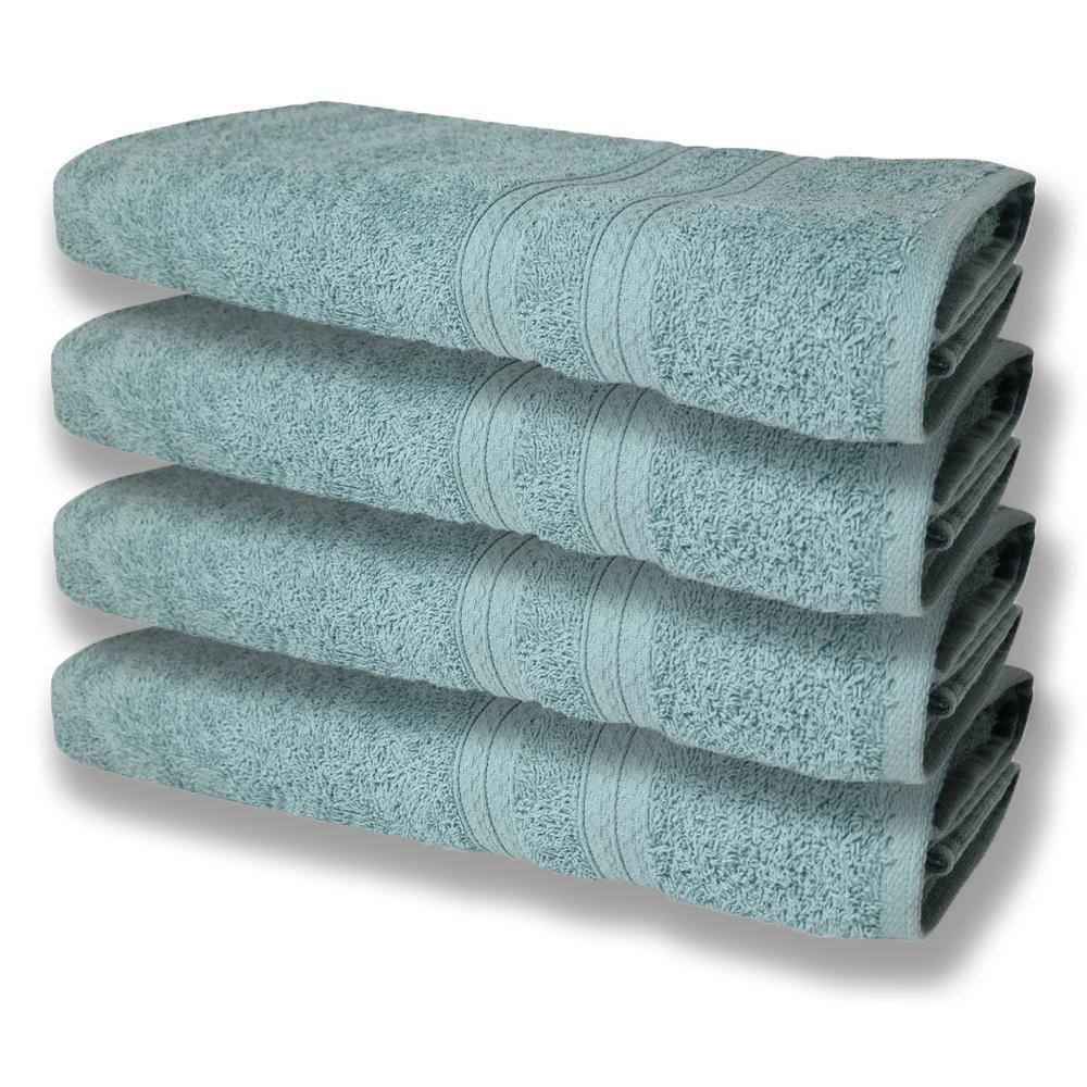 4 Toalhas Super Felpudas Grande E Grossa Algodão 80x150 Itália Soft Beka Verde Verde - 1