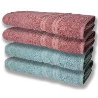 4 Toalhas Super Felpudas Grande E Grossa Algodão 80x150 Itália Soft Beka Rosê verde Rosê verde - 1