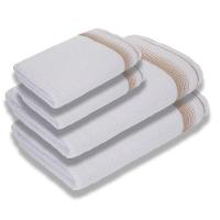 Jogo De Toalhas Luxury Soft Beka 360 G m² 2 Banho + 2 Rosto Luxo Branco - 1