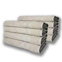 Kit 8 Toalhas De Banho Itália Soft 100% Algodão 430g m 80x150cm Bege - 1