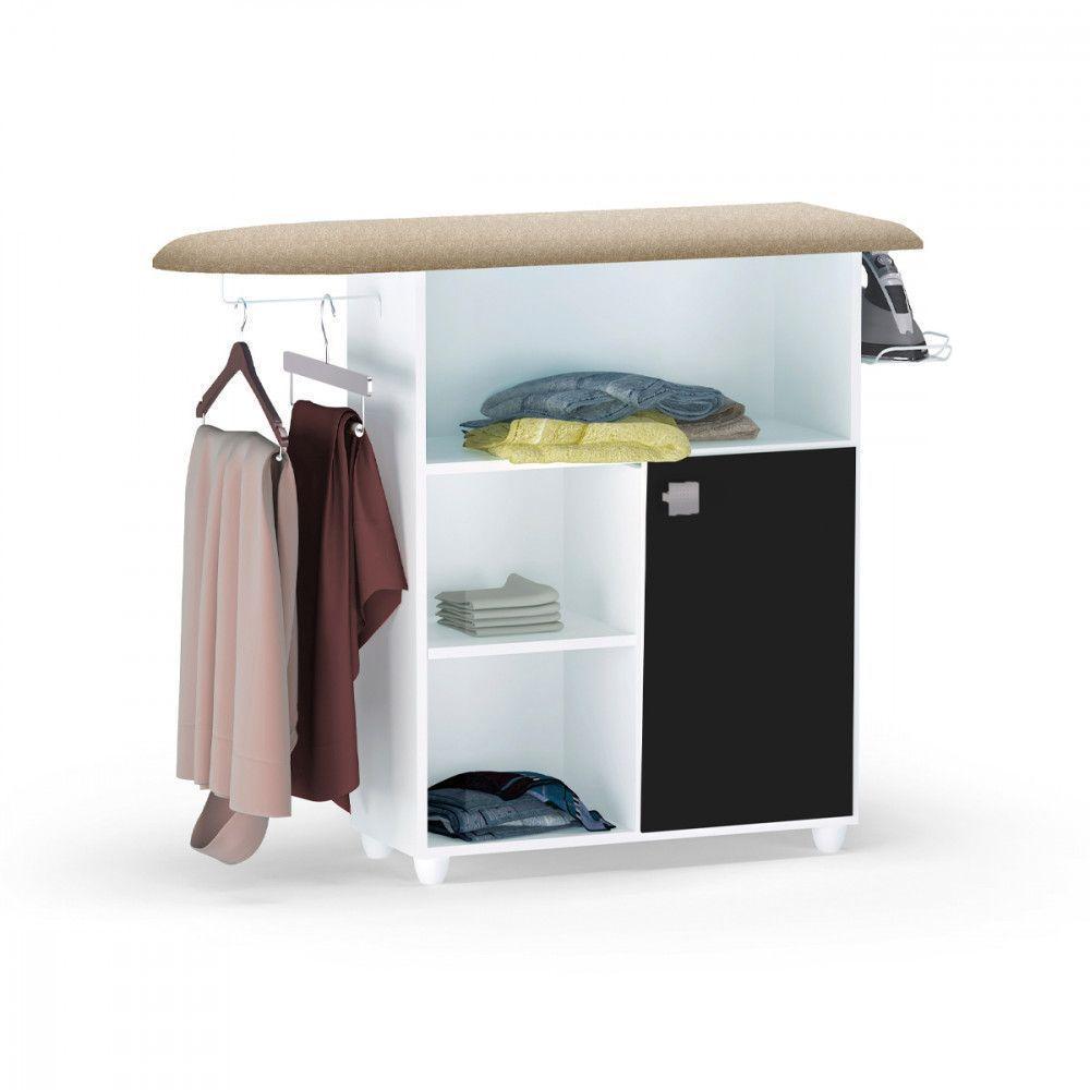 Tábua De Passar Roupa Mariana Branco - Ajl Móveis Branco - 1