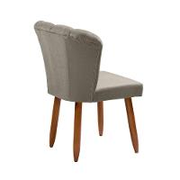 Cadeira Poltrona Pétala Yasmin Sala Estar Penteadeira Veludo Marfim - 2