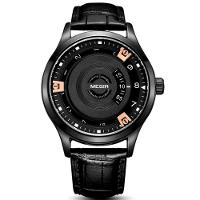 Relogio Analógico Masculino Esportivo Design Criativo A Prova Da Água 3atm Preto Dourado - 1