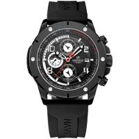 Relógio De Pulso Masculino De Quartzo Design Esportivo Luminoso À Prova Da Água 30m Preto - 1