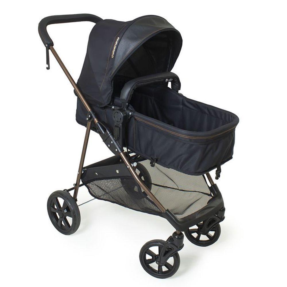Travel System Galzerano Carrinho De Bebê Napoli Preto Com Cobre - 5