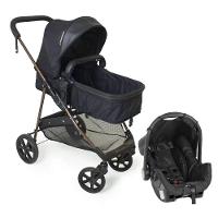 Travel System Galzerano Carrinho De Bebê Napoli Preto Com Cobre - 2
