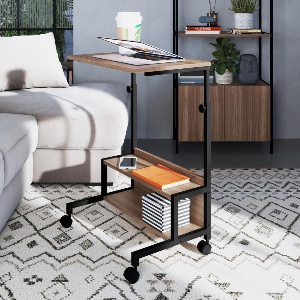 Mesa Auxiliar De Trabalho Com Regulagem De Altura E Rodízios Artetube - 2