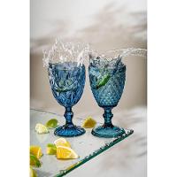 Conjunto Taças Bico De Abacaxi Azul - 260ml - 2