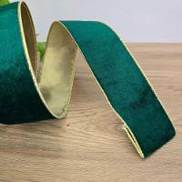 Fita Aramada Veludo Verde Comprimento 9.14m