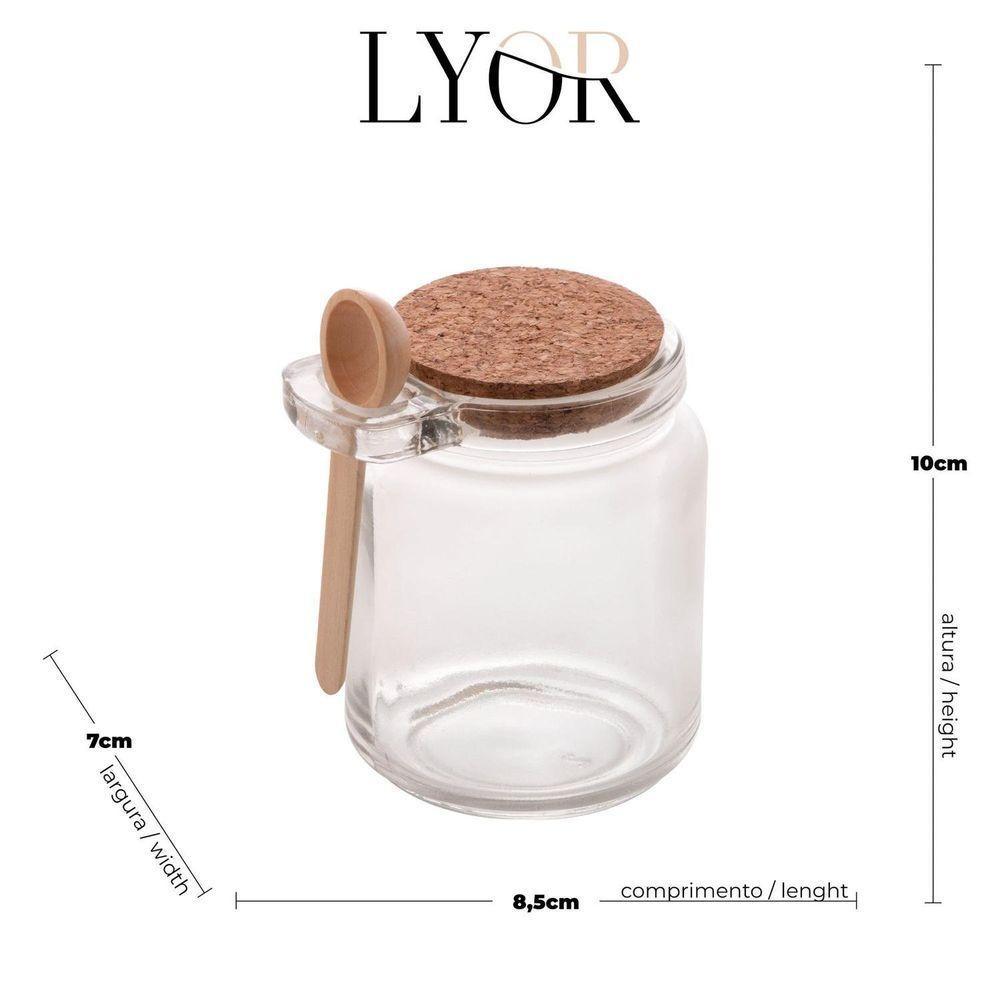 Kit 6 Potes Temperos Com Tampa Rolha E Colher - 4