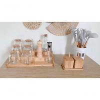 Kit 6 Potes Temperos Com Tampa Rolha E Colher - 6