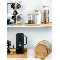 Pote De Vidro Canelado Com Tampa Bambu Wolff 1,1 Litros - 6