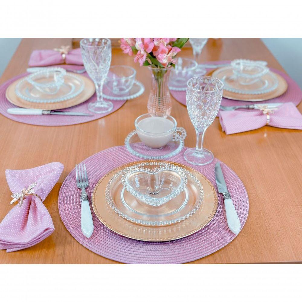 Conjunto 4 Xícaras De Chá Com Pires Pearl Wolff 180 Ml Transparente - 7