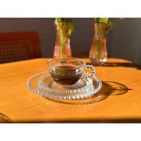 Conjunto 4 Xícaras De Chá Com Pires Pearl Wolff 180 Ml Transparente - 5