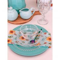 Combo 4 Xícaras 180 Ml Com Pires + 1 Açucareiro Pearl Bolinha Wolff Transparente - 3