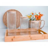 Pote De Vidro Canelado Com Tampa Bambu Wolff 800 Ml - 3