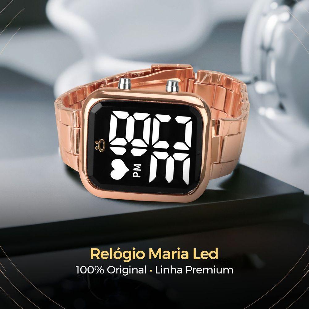 Relogio Feminino Rose Aço Inox + Pulseira Pandora + Caixa Maria - 4
