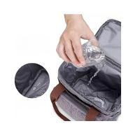 Bolsa Termica Marmita Lancheira Multiuso Alça Trabalho Passeio Academia Dois Compartimento Preto - 3