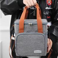 Bolsa Térmica Lancheira Alça Transversal Multiuso Moderna Reforçada Fitness Academia Trabalho Cinza