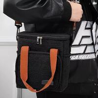 Bolsa Térmica Lancheira Alça Transversal Multiuso Moderna Reforçada Fitness Academia Trabalho Preto