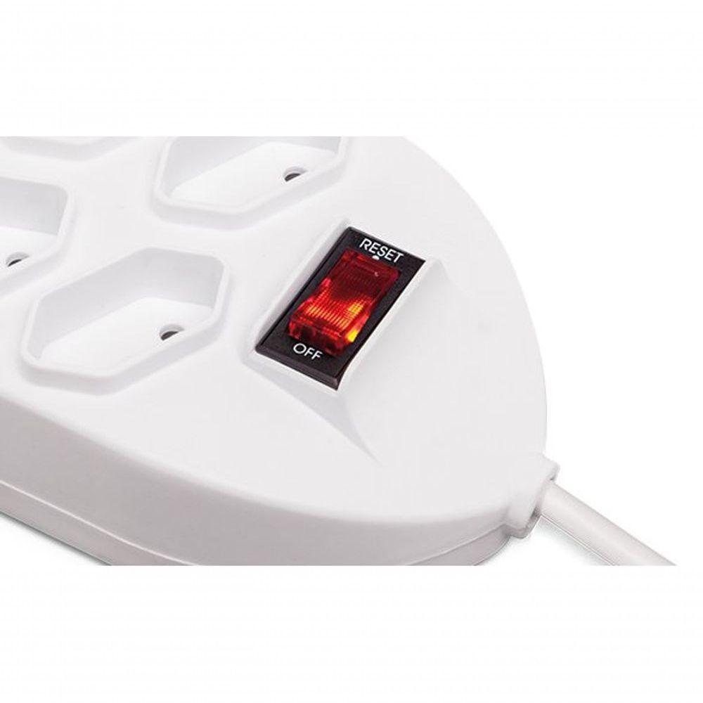 Protetor Eletronico Intelbras C- 8 Tomadas Branco Epe1008+ (4824003) - 2