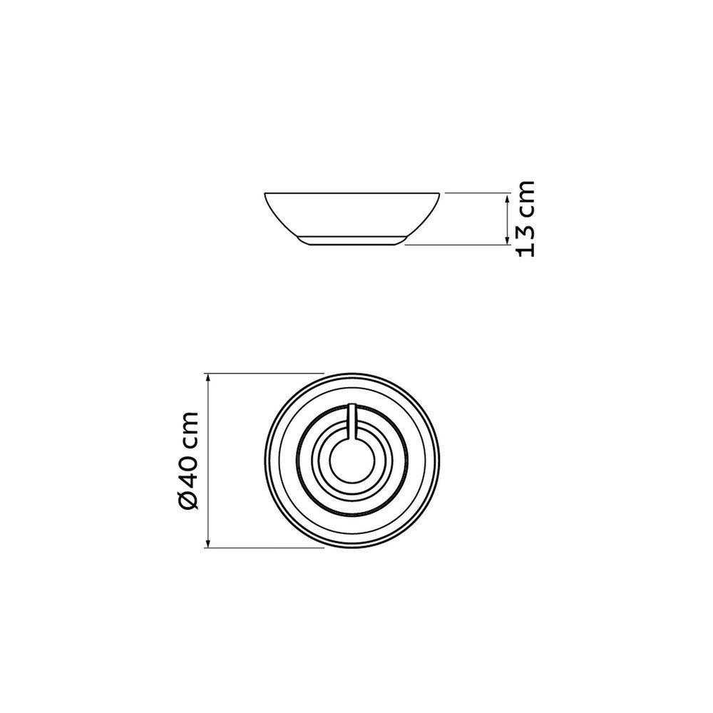 Vaso Indi Tramontina Polietileno Granito Pedra 13cm Tramontina - 2