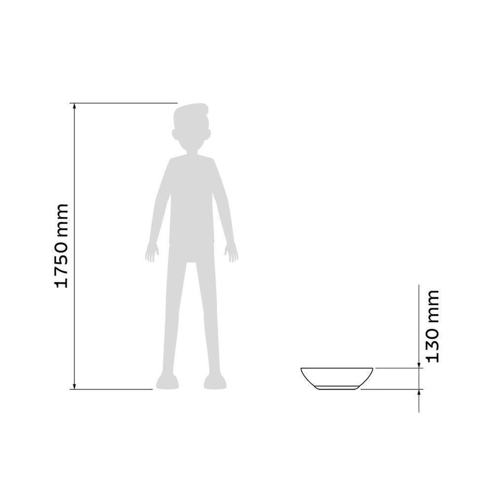 Vaso Indi Tramontina Polietileno Granito Pedra 13cm Tramontina - 3