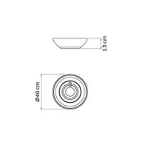 Vaso Indi Tramontina Polietileno Granito Pedra 13cm Tramontina - 2