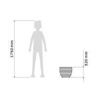 Vaso Tramontina Inca Polietileno Verde Sálvia 32cm Tramontina - 3