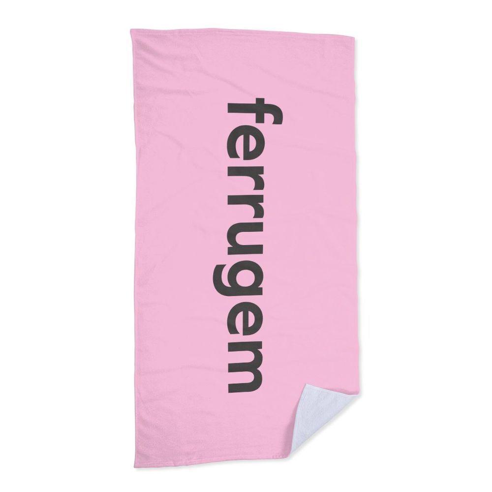 Toalha De Praia - Praia Da Ferrugem Rosa - 1