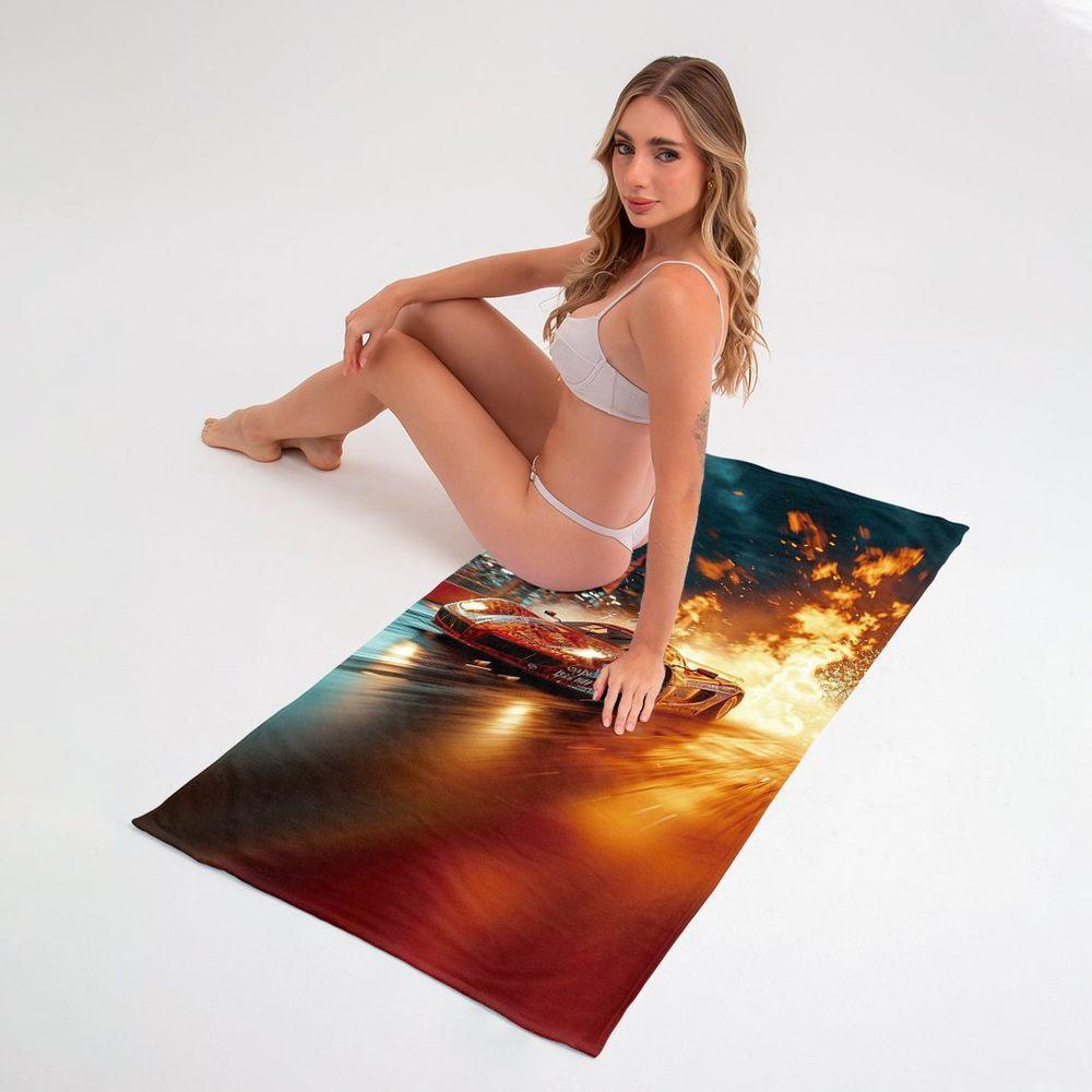 Toalha De Praia - Corrida Explosiva - 4