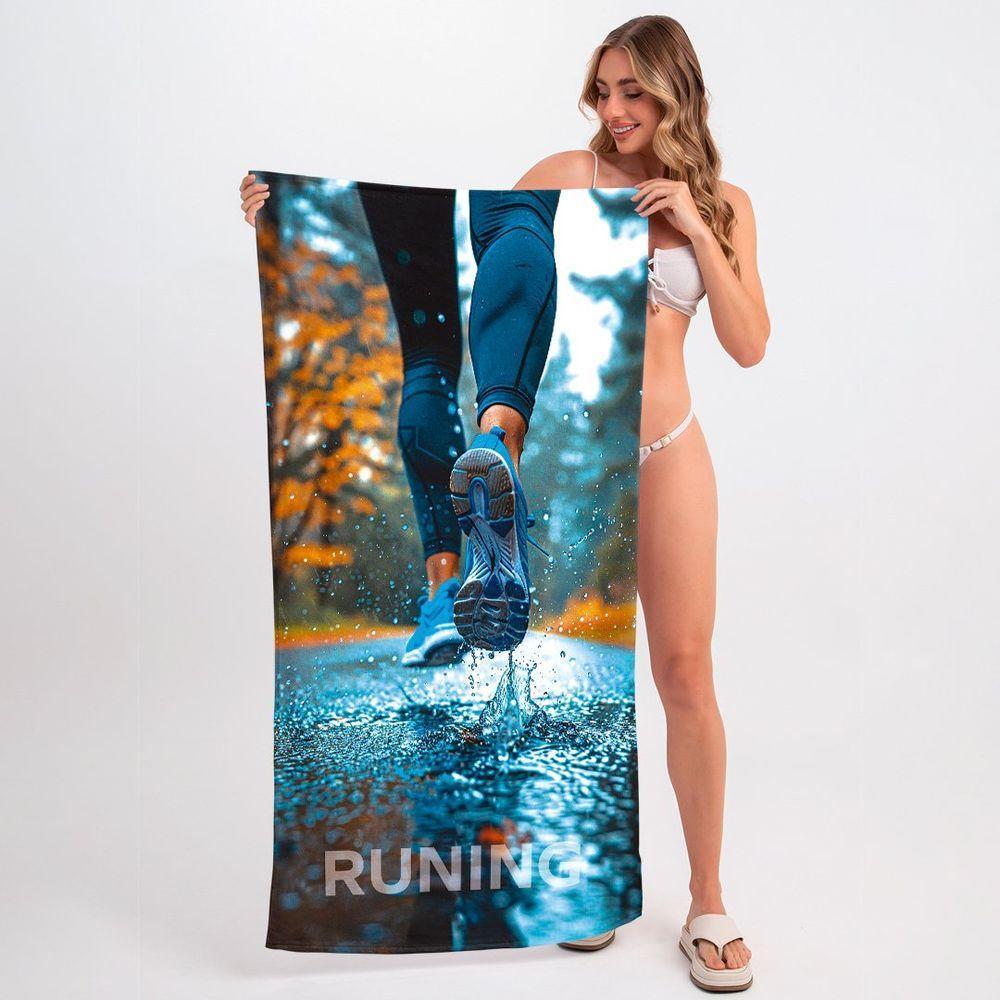 Toalha De Praia - Corrida No Outono - 3