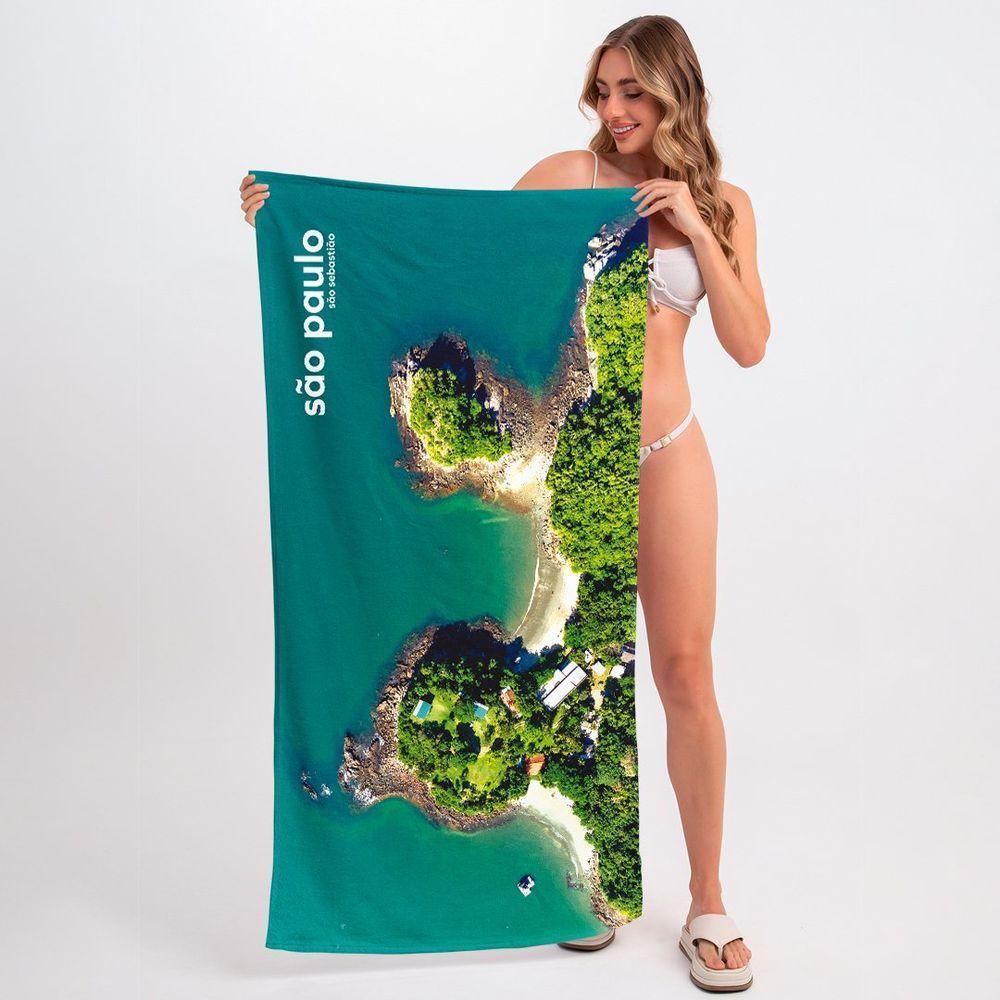 Toalha De Praia - São Paulo Praia De São Sebastião - 3