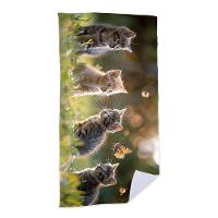 Toalha De Praia - Gatinhos No Jardim - 1