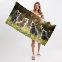 Toalha De Praia - Gatinhos No Jardim - 2