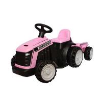 Trator Elétrico Bang Toys 6 Volts Com Caçamba Rosa - 1