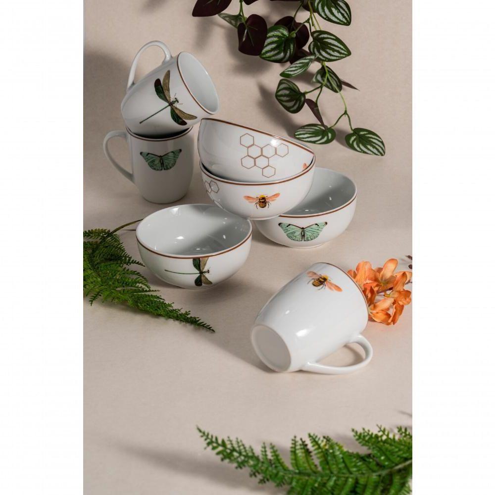 Porcelana Bowl Libélula Sobremesas Doce Café Da Manhã 250ml - 3