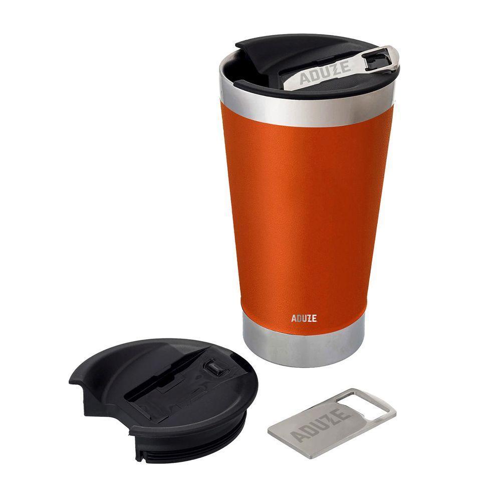 Copo Térmico Aduze Pub De Cerveja Laranja 500ml - 3
