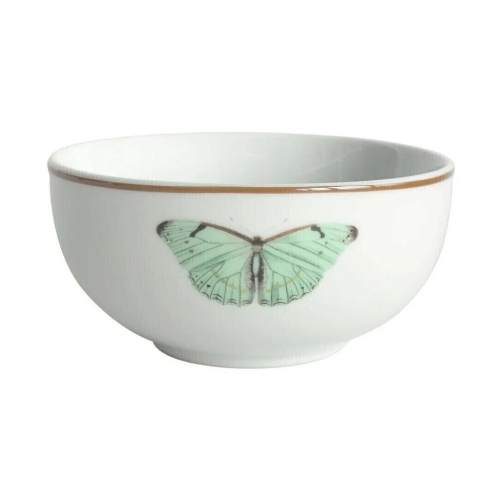 Bowl Porcelana Borboleta Sobremesa Café Da Manhã 250ml - 1