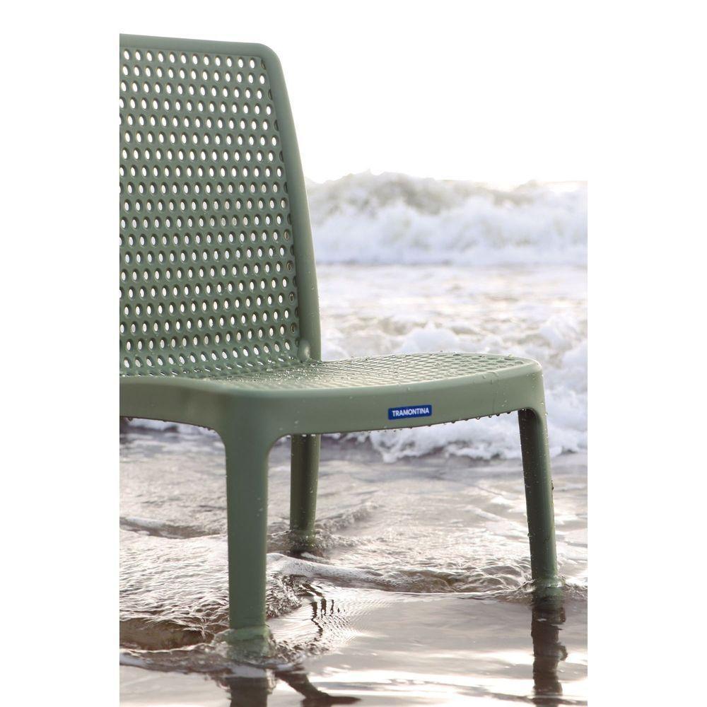 Cadeira Tramontina Isabelle Polipropileno Ocean +clean Verde Oliva Tramontina - 5