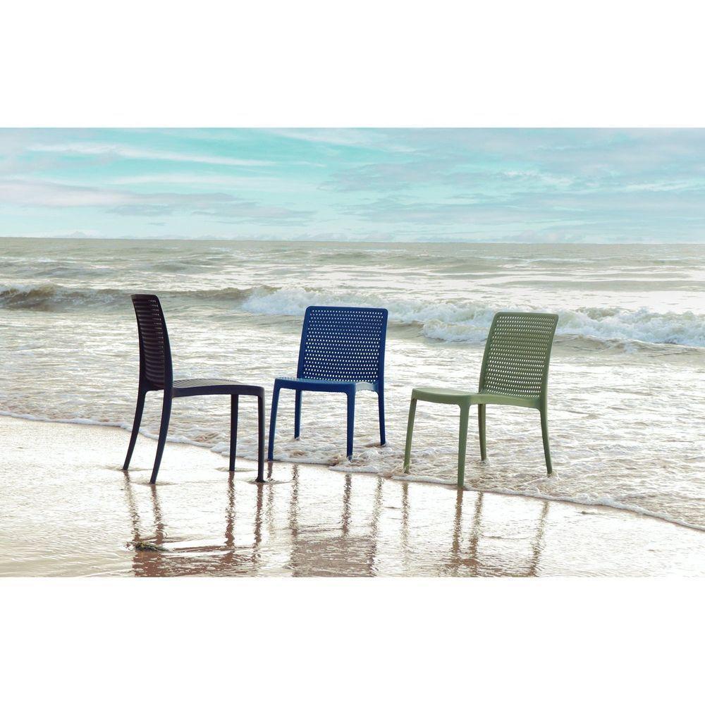 Cadeira Tramontina Isabelle Eco Polipropileno Oceano +clean Preto Tramontina - 6