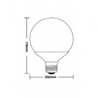 Lâmpada Led Globo 100 E27 3000k 9,5w - Taschibra - 1