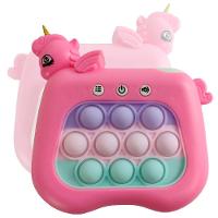 Pop It Mini Game Interativo Unicornio Som Luzes 4 Modos Fidget Sensorial Relaxante Anti Estresse Crianças Toys Portatil - 1