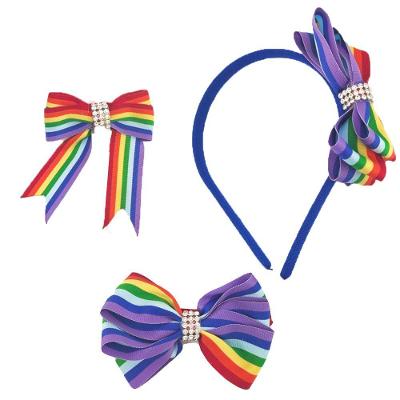 Tiara Arco Laço Lgbt Enfeite Para Cabelos Kit 3 Unidades