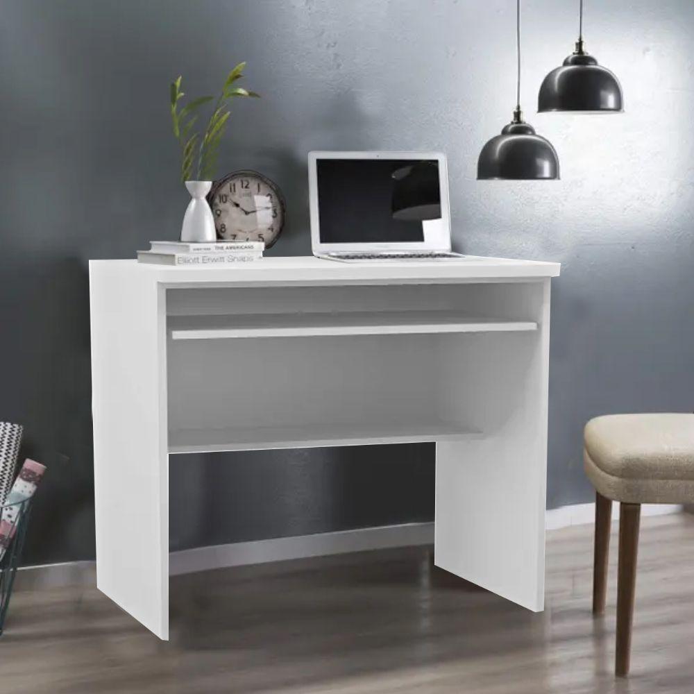 Mesa Para Computador Branco Em Mdf - 3