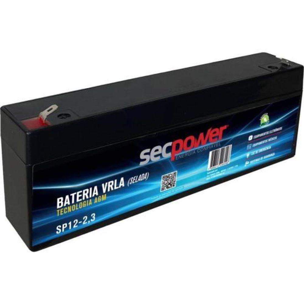 Bateria Selada 12v 2,3ah Sp12-2,3 Secpower - 1
