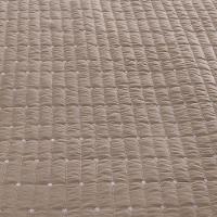 Kit Cobre Leito Solteiro 4 Peças Bordado Urbany 100% Poliéster Hipercal 400 Fios Cáqui - 3